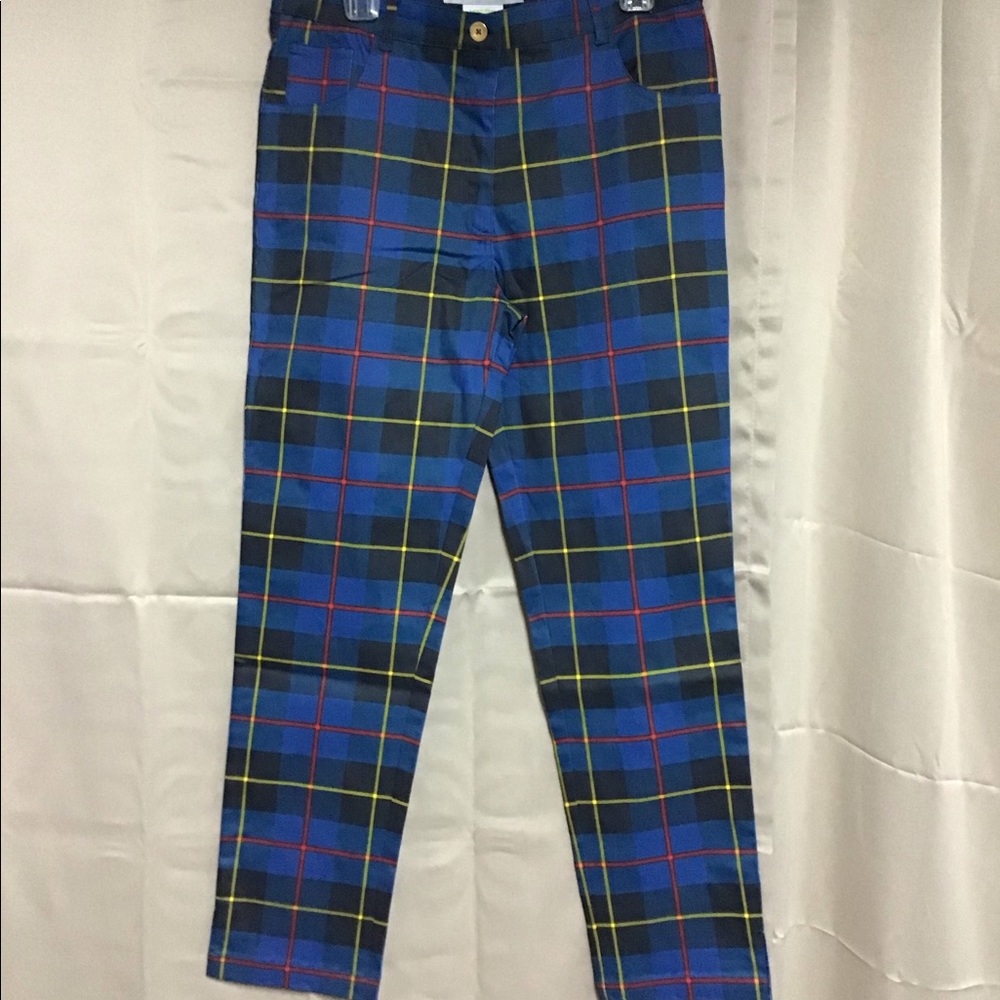 Gretchen Scott plaid britches NWT